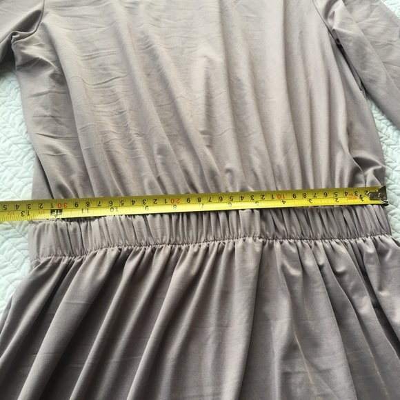 Silky Taupe Maxi Dress - Picture 6 of 8